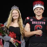 Selected as queen and king of Chillicothe (Mo.) High SchoolÕs 2025 Homecoming celebration were seniors Haley Smith and Drake Swift, it was announced following CHSÕ 35-0 football victory over St. Joseph: Lafayette Friday night, Oct. 3. (JENNIFER SMITH/C-T PHOTO)Selected as queen and king of Chillicothe (Mo.) High SchoolÕs 2025 Homecoming celebration were seniors Haley Smith and Drake Swift, it was announced following CHSÕ 35-0 football victory over St. Joseph: Lafayette Friday night, Oct. 3. (JENNIFER SMITH/C-T PHOTO)