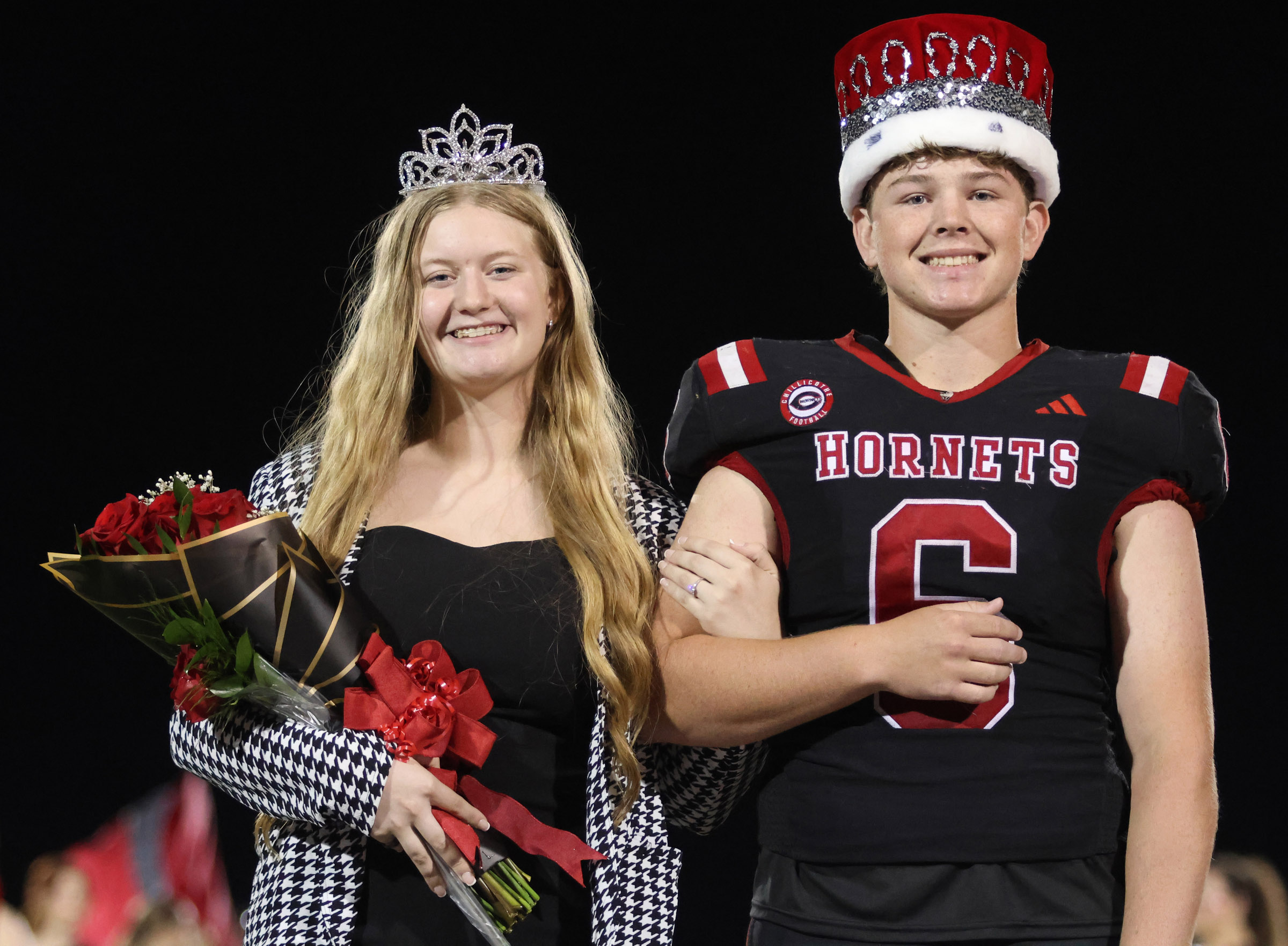 Selected as queen and king of Chillicothe (Mo.) High SchoolÕs 2025 Homecoming celebration were seniors Haley Smith and Drake Swift, it was announced following CHSÕ 35-0 football victory over St. Joseph: Lafayette Friday night, Oct. 3. (JENNIFER SMITH/C-T PHOTO)Selected as queen and king of Chillicothe (Mo.) High SchoolÕs 2025 Homecoming celebration were seniors Haley Smith and Drake Swift, it was announced following CHSÕ 35-0 football victory over St. Joseph: Lafayette Friday night, Oct. 3. (JENNIFER SMITH/C-T PHOTO)
