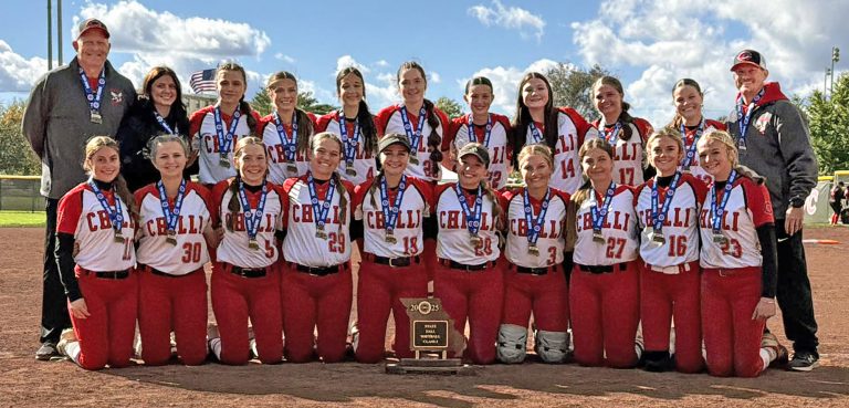 Chillicothe High SchoolÕs softball Lady Hornets are MissouriÕs Class 3 state champions at last, claiming the 2025 crown in their first-ever November game Saturday with a 1-0 victory over Doniphan at SpringfieldÕs Meador Park. This yearÕs team, which finished 29-7, was CHSÕ fourth to reach the title game, following 2011, 2021 and 2022 losses. (JENNIFER SMITH/C-T PHOTO)
